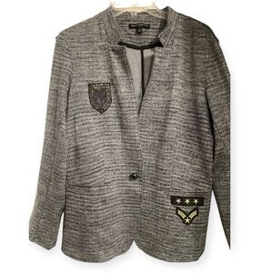 Banana Republic Embellished Military Blazer NWOT Size M – Rare